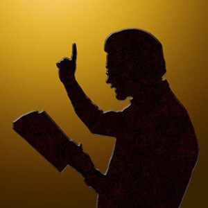 Preacher Silhouette Bust